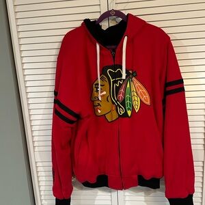 NHL Chicago Blackhawks Reversible Zip Up Hoodie